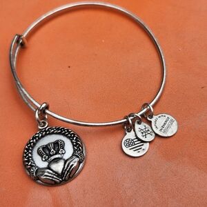 Alex & Ani silver charm bracelet